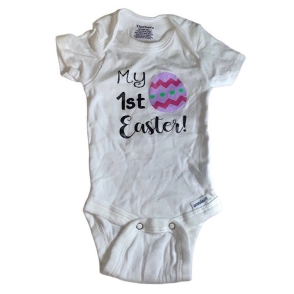 Gerber Other - My First Easter Newborn White Onesie